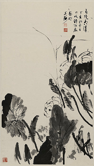 近代画.舒伯展_绘画墨荷_8680.15251