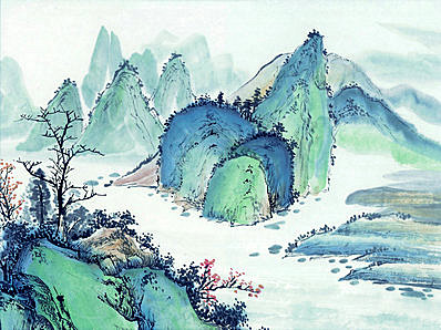 近代画.现代山水册页_49_4724.3529