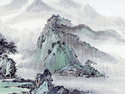 近代画.现代山水册页_26_4595.3464