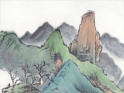 近代画.现代山水册页_13_6203.4640