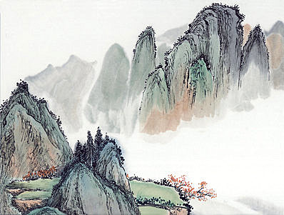 近代画.现代山水册页_12_6239.4719