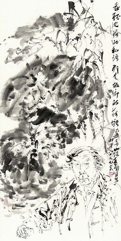 近代画.李世南_荷塘私语_10902.21688