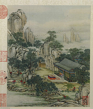 清代画.陈枚_山水楼阁图册_5_4209.4920