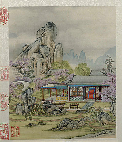 清代画.陈枚_山水楼阁图册_1_4234.4920