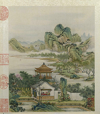 清代画.陈枚_山水楼阁图册_11_4313.4920