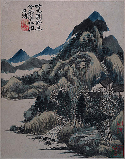 清代画.石涛_郊野墨色图册_大都会_8_3100.3961