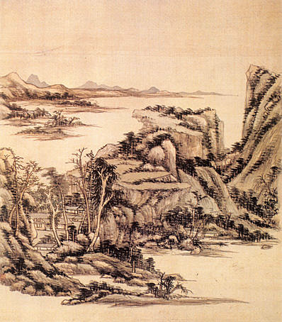 清代画.王鉴_仿宋元山水图册_3933.4485