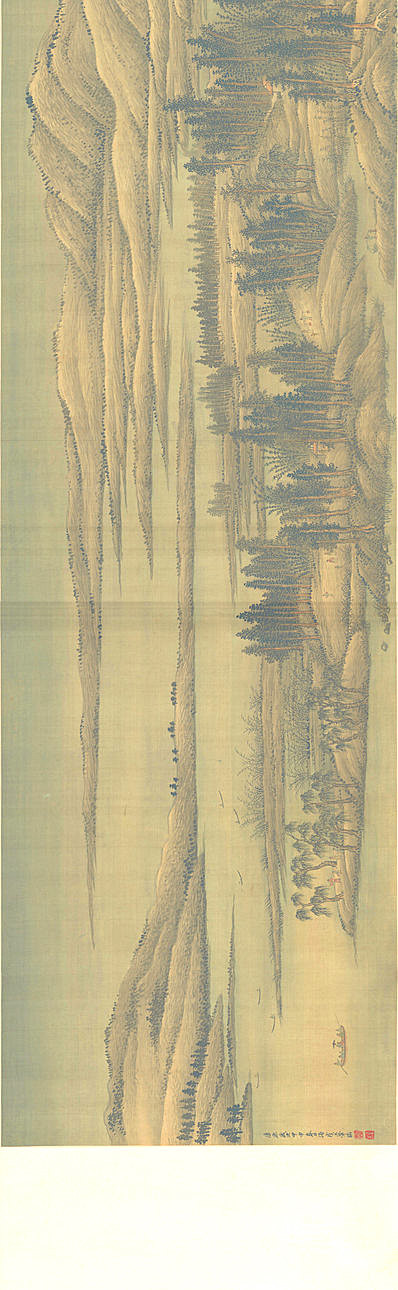 清代画.王翚_夏景山口待渡图_绢本_2_19134.5904