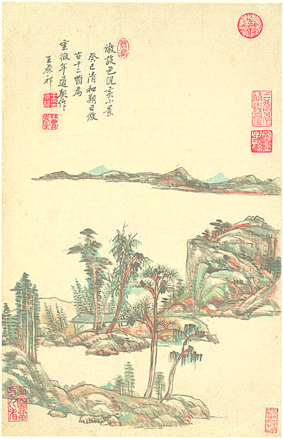 清代画.王原祁_山水十二开_纸本_8_3720x5760