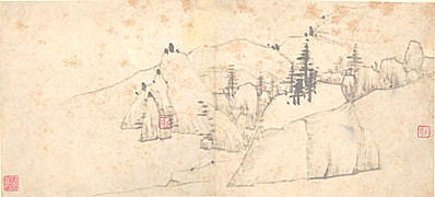 清代画.汪之瑞_山水册页_纸本_6048.2736