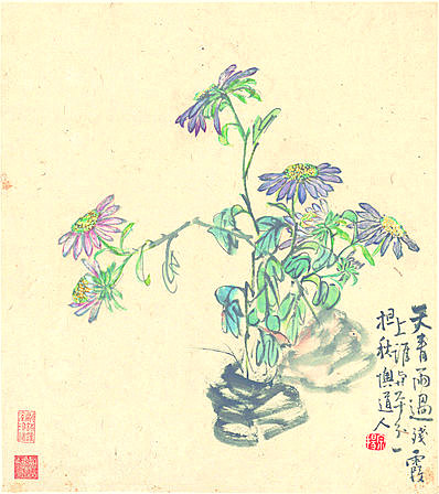 清代画.李鱓_花卉十二开_3_3905.4398