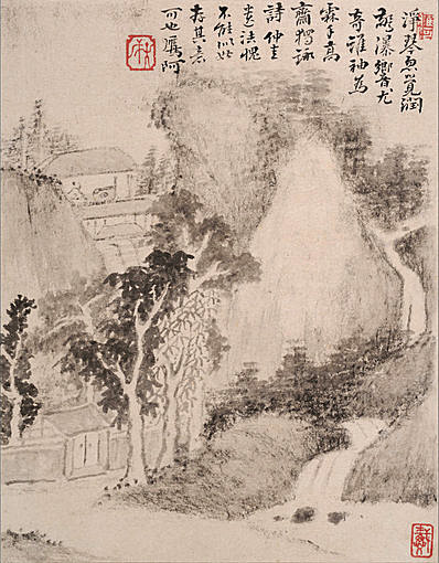 清代画.戴本孝_山水册页_大都会_2_4000.5130