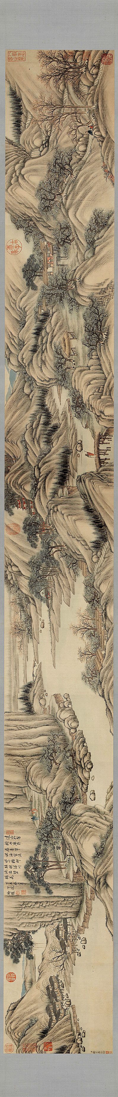 清代画.励宗万_探雪图卷_29424.3189