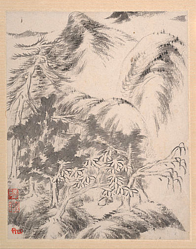 清代画.八大山人_山水册_大都会_5_3500.4441