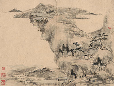 清代画.八大山人_天光云景图册_5_5638.4252