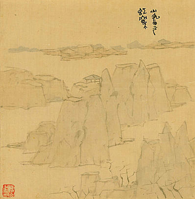 清代画.傅山_傅眉山水花卉册_3555.3638