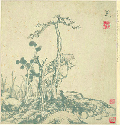 明代画.陈洪绶_花卉山水_纸_7_4072.4248