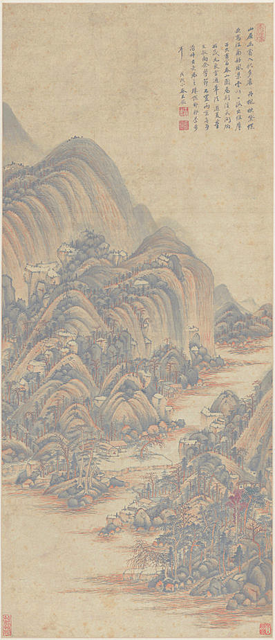 明代画.王鉴_富春山居图_纸_6010.13951