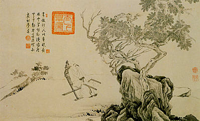 明代画.唐寅_山水人物纸本_8_5158.3138