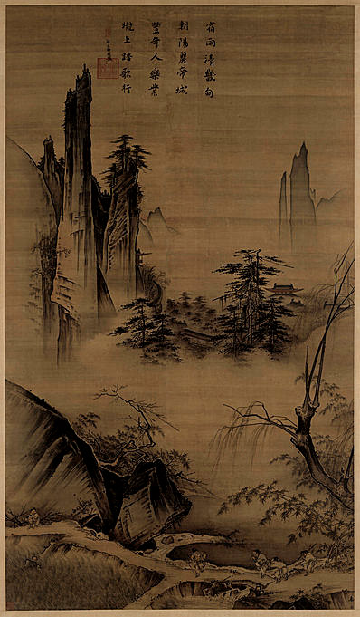 宋代画.马远_踏歌图轴_绢本_北京故_13295.22736