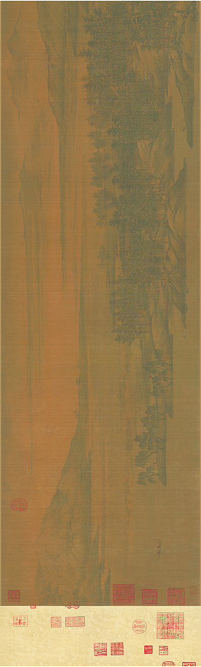 五代_董源_夏景山口画芯_绢本_19761.5973