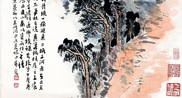 近代画.陆严少_格子河_5262.11367