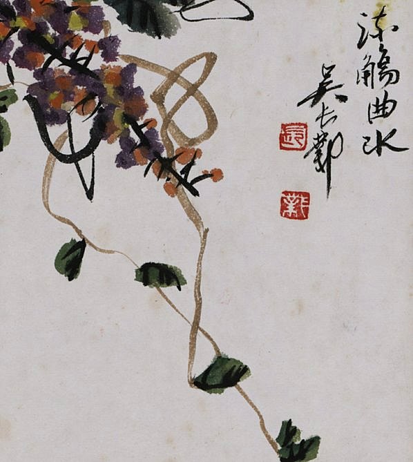 近代画.吴长邺_山水紫滕_2848.3189