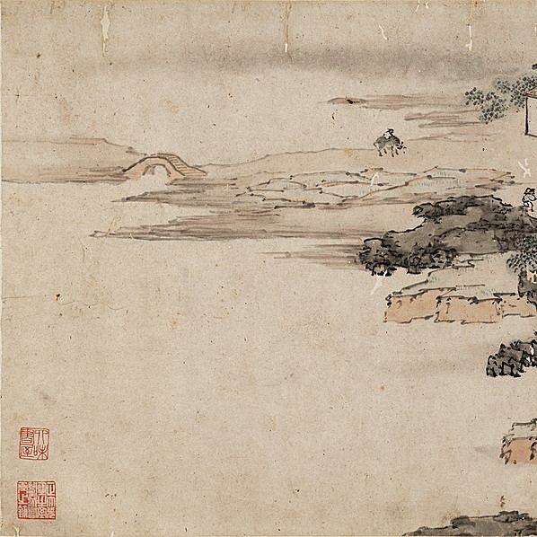 清代画.黄夔_山水人物手卷_桃花源图_纸本_22753.4899