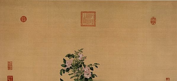 清代画.郎世宁_花阴双鹤_绢本_9172.16787