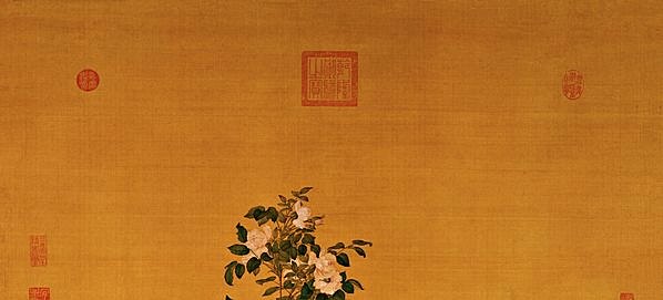 清_郎世宁_花卉双鹤图轴绢本_11057.20079