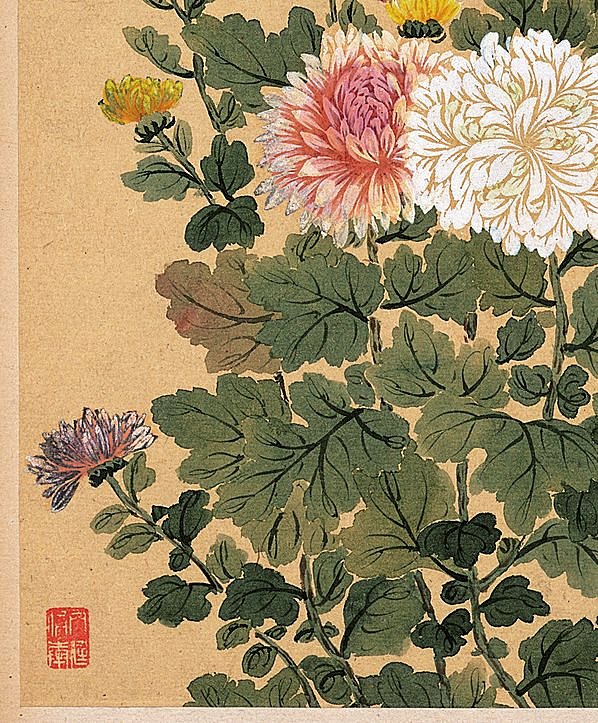 清代画.邹一桂_花卉八开_菊花图_纸本_3088x3732_300dpi