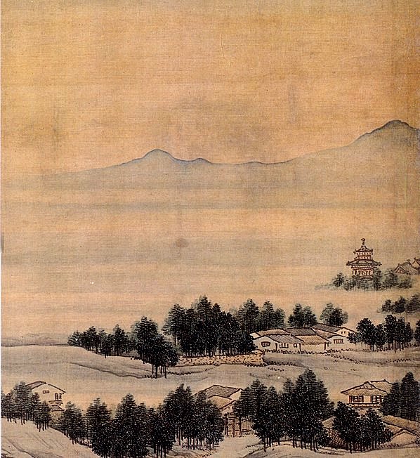 清代画.袁江_竹苞松茂图绢本_袁江_竹苞松茂图_11_3436.15000