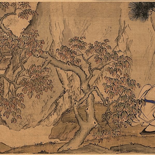 清代画.萧晨_仿李希采薇图_全卷_绢本_19399.3412_320dpi