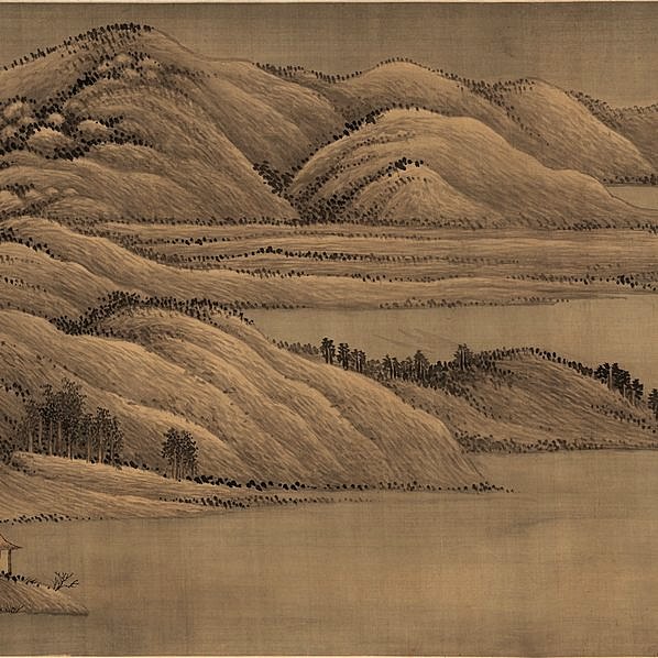 清代画.王翚_夏景山口待渡图_绢本_1_19014.5904