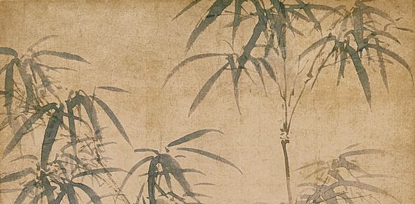 清代画.王武_花竹栖禽图_绢本