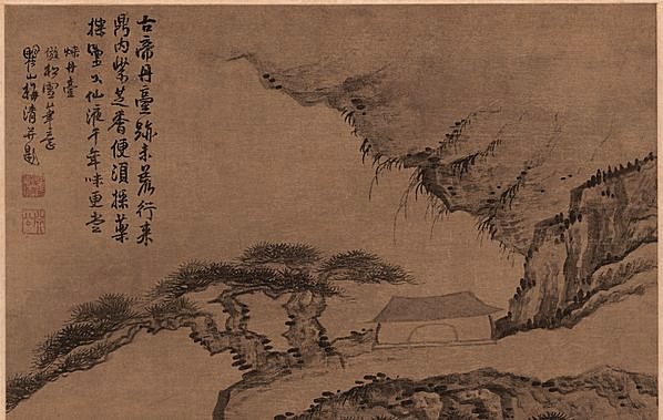 清代画.梅瞿山_山水精品_绢本_6273.15909