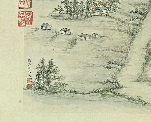 清代画.张若澄_燕山八景图_北京故宫_金台夕_5198.4189