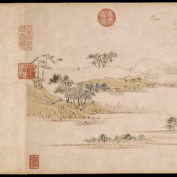 明代画.陆治_石湖图卷_波士_22506.2185