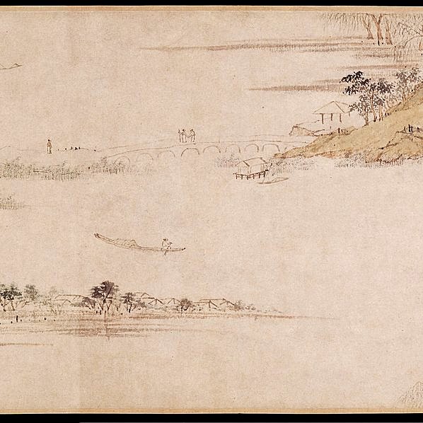 明代画.陆治_石湖图卷_波士_22506.2185