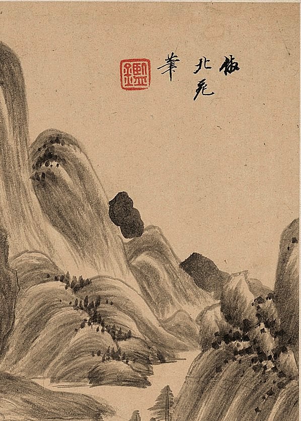 明代画.王鉴_仿古山水二纸本_1_2616.3664