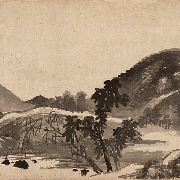 明代画.李流芳_山水手卷_纸_41032.3447