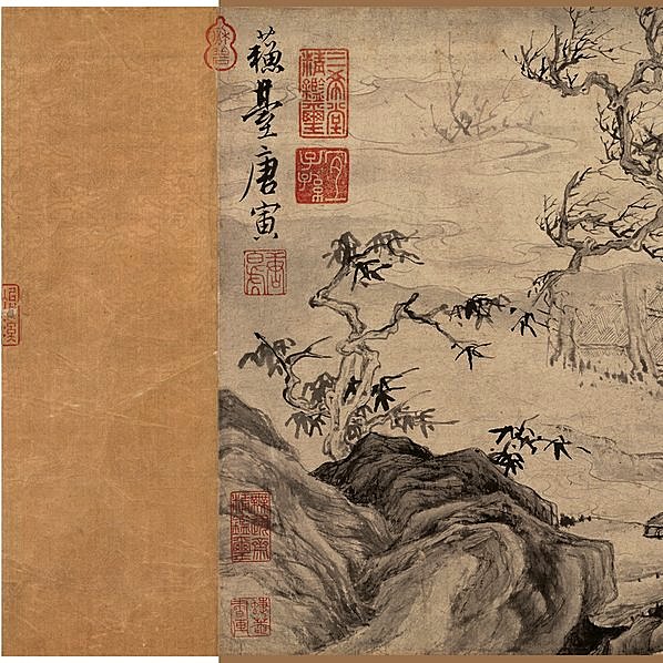 明代画.唐寅_悟阳子春养性图卷_纸本_17479.4149