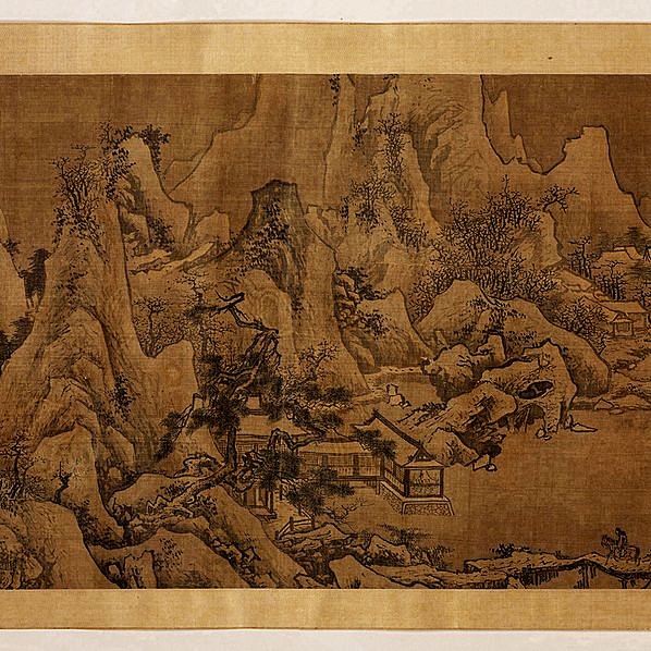 明代画_传李唐代画.四季山水图_41395.2572