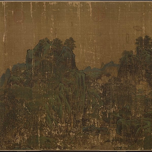 宋代画.李唐代画.长夏江寺图_画心_29515.5312