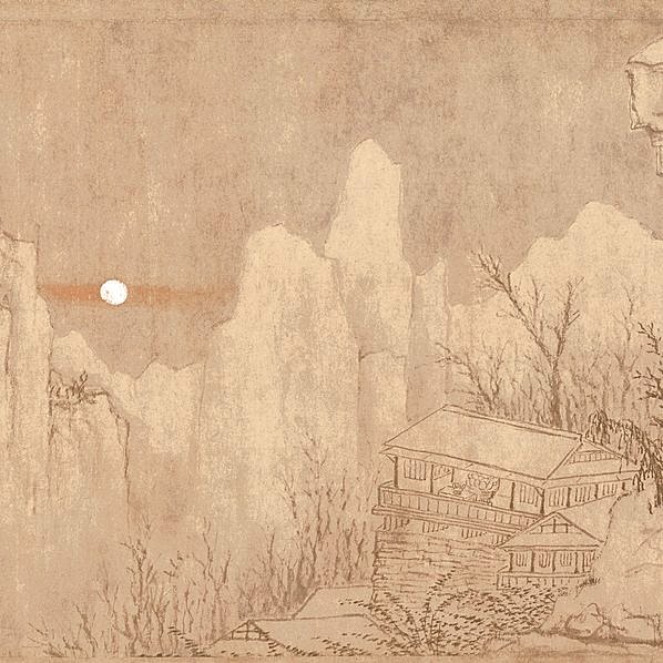 元代画.黄公望快雪时晴图_快雪时晴图_画