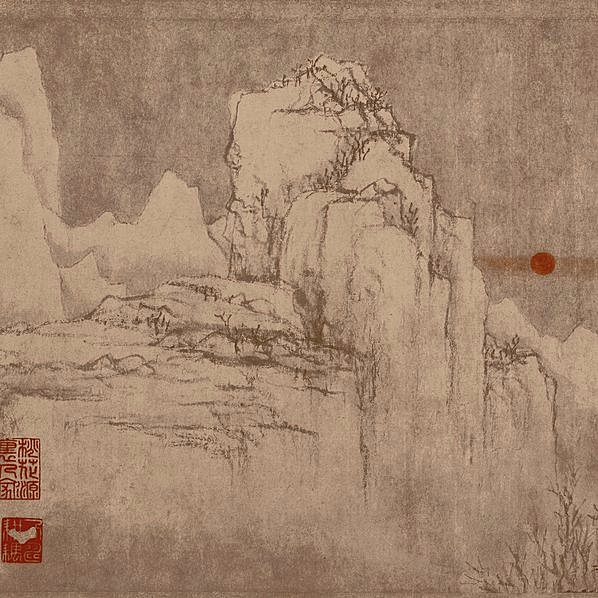 元代画.黄公望快雪时晴图_元代画.黄公望快雪时晴图_全卷_纸本