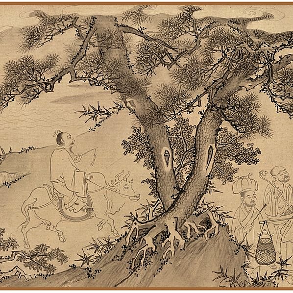 元代画.陈鉴如_竹林大士出山图_全图_纸_42000.3994