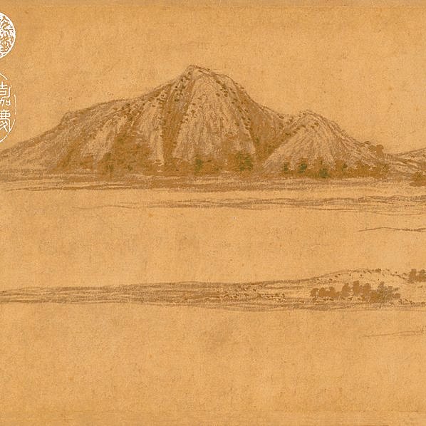 元代画.赵孟頮_水村图卷_上海礼品_水村图