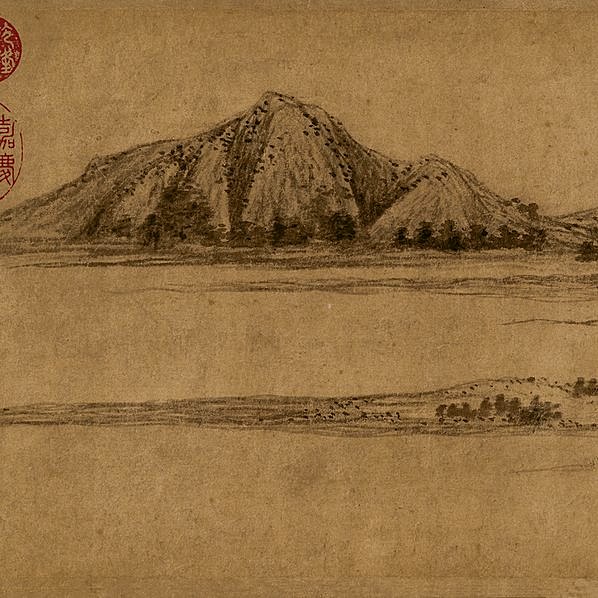 元代画.赵孟頮_水村图卷_上海礼品_元代画.赵孟頮_水村图卷_全卷_纸本