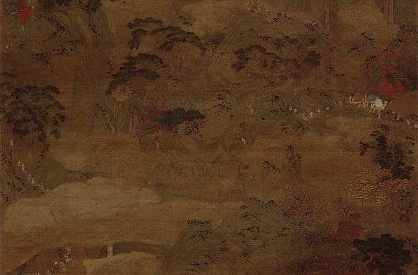 元代画.赵孟兆页_画蜀道鸡_4585.12054